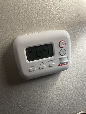 Thermostat by my bed.