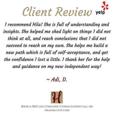 Another great review from a coaching and healing client!