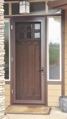 Security without the bars! Ask about Guarda security security screen doors!