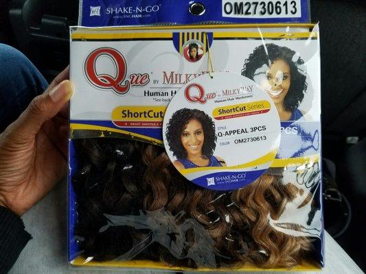 "Q-Appeal" hair extensions