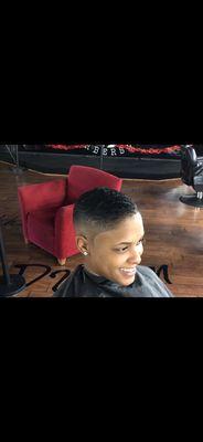 Women's bald Fade