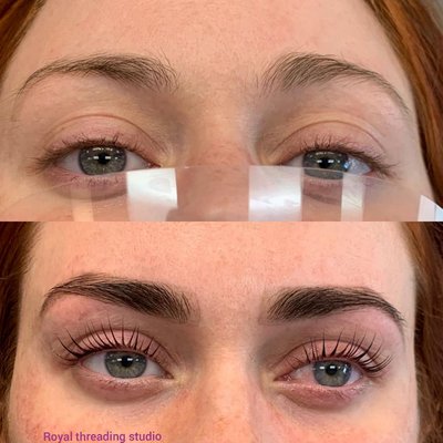 Lash lift and tint