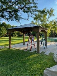 Pergola installation in Austin, TX