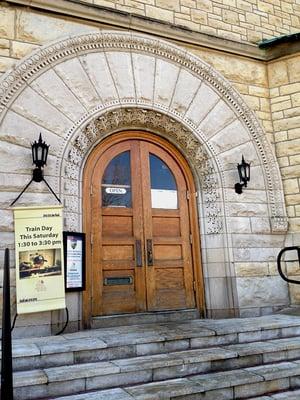 Door on the outside of museum