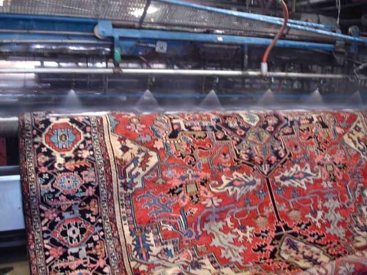 Specializing in the cleaning and restoration of antique oriental carpets.