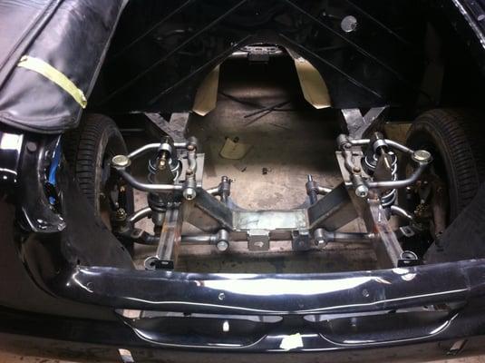 Custom suspension in a Nash Metropolitan