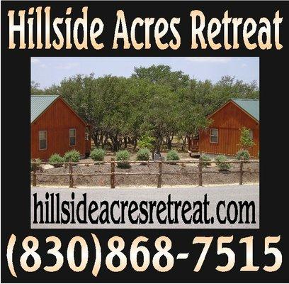 Beautiful cabins and event area for family reunions. www.hillsideacresretreat.com