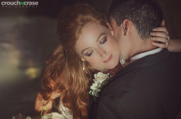 Beautiful light on this sweet couple on their wedding day.