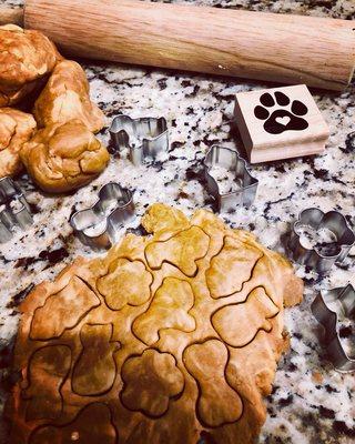 Peanut Butter & Pumpkin Dog Treats