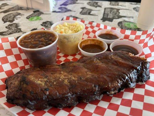 Half slab of ribs!