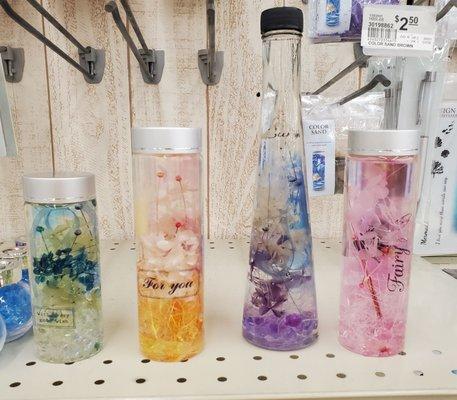 Sample art in bottles.