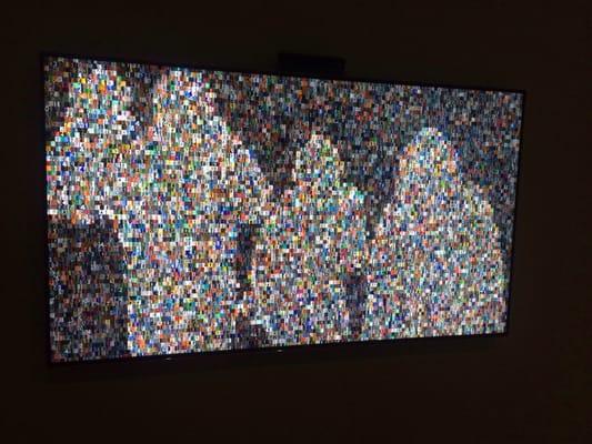 Microsoft Kinect technology with image pixels to make art