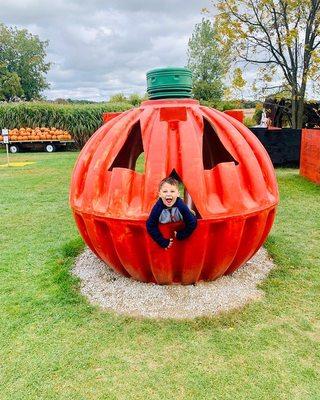 Giant metal Pumpkin