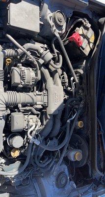 Engine  by deep clean