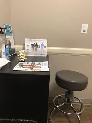 Where your doctor sits:-)