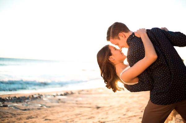 Nothing like a sunset engagement session at the beach!