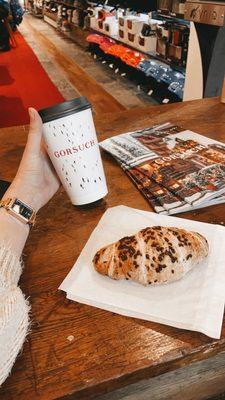 Coffee and Chocolate Croissant