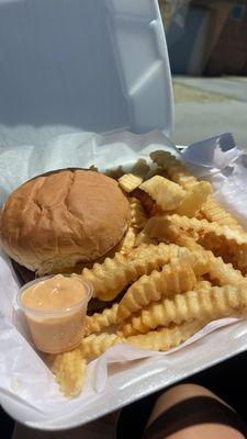 Burger and Fries