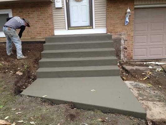 New Concrete Steps