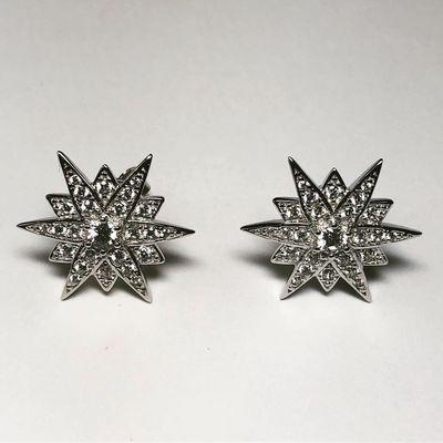 Earrings, silver