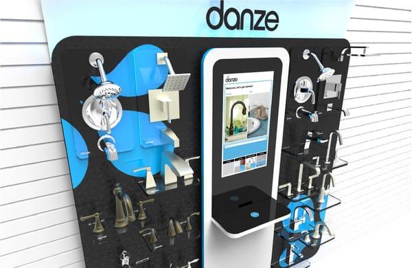 Interactive retail kiosk we built for Danze plumbing fixtures