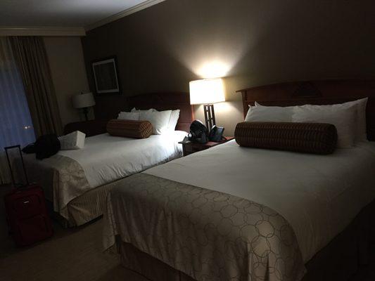 Our 2 queen bed room. Very comfortable!