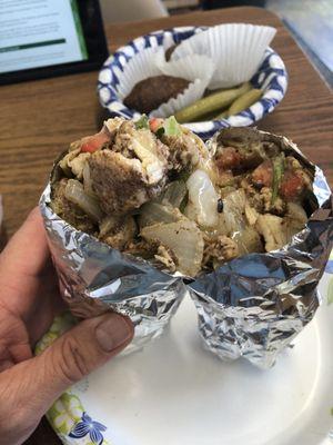 Chicken Shwarma $14.95- 9-13-23  This is the biggest Shwarma I've ever eaten