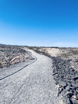 Paved walking trail