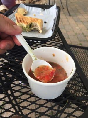 The gazpacho soup is amazing!!