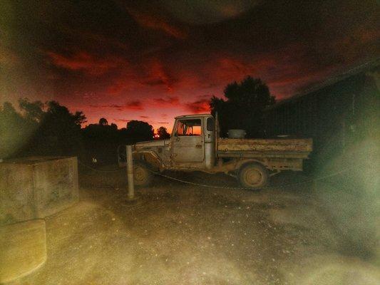 Australian Outback truck at dawn