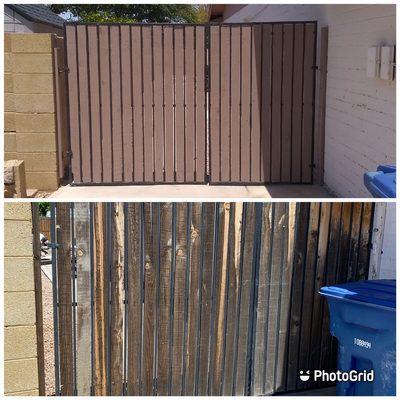 Nice refinish or a double side gate.