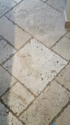 more travertine tile & grout