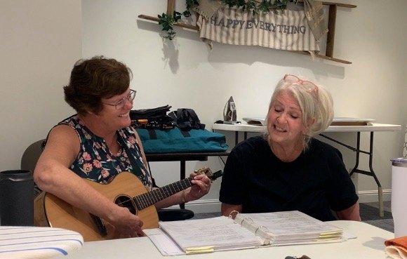 Sharing grandchildren and music together