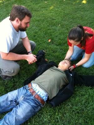 Wilderness First Aid class @ Georgetown University