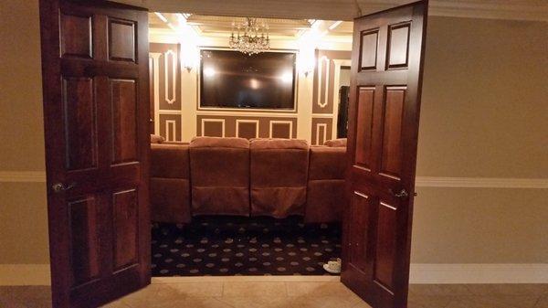 7.2 Home Theater Room Triad Speakers System & Sound Proofing For A True Theater Experience!