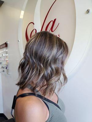 Partial balayage highlights