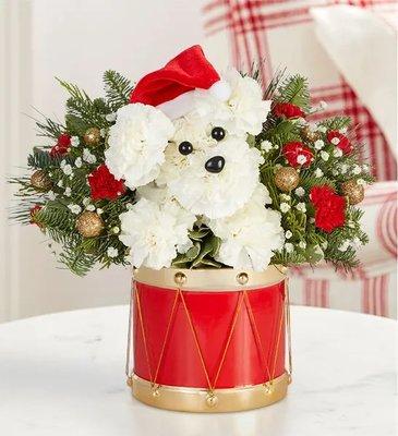 Christmas Pup
 debsflowersmonroe.com