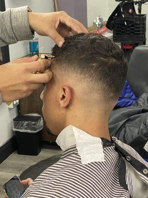 Are talented barbers hard at work