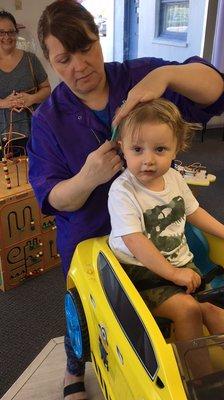 Excellent first haircut! Quick, friendly, definitely would recommend Danielle! Very good with kids!