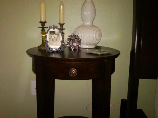 my nightstand after