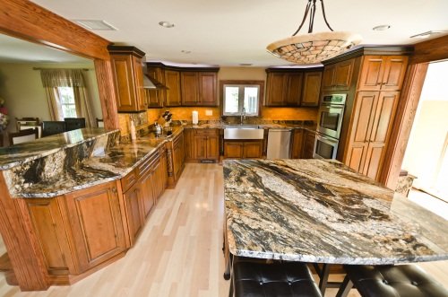 This kitchen in Haverhill was custom built by Paul's Carpentry Workshop