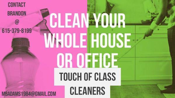 CONTACT US TODAY FOR ALL OF YOUR RESIDIENTIAL, OFFICE & COMMERCIAL CLEANING NEEDS.