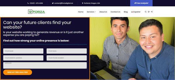 Forza Digital Marketing in Portland Home Screen