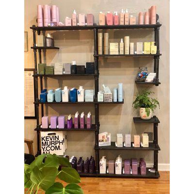 Kevin.Murphy exclusive salon with the whole product line available for purchase to re-create your experience at home!