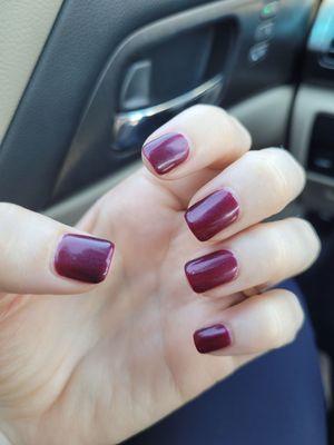 Gel mani.  Beautiful!