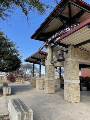 Another view of the entrance. Fun wooden bridge to cross over to get to the park and soccer and baseball fields.