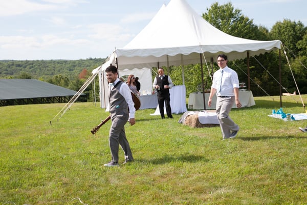 The cocktail hour tent