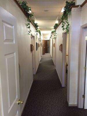 View of the hall on the within the chiropractic department