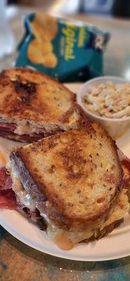 Top notch Reuben sandwich and tuna mac.