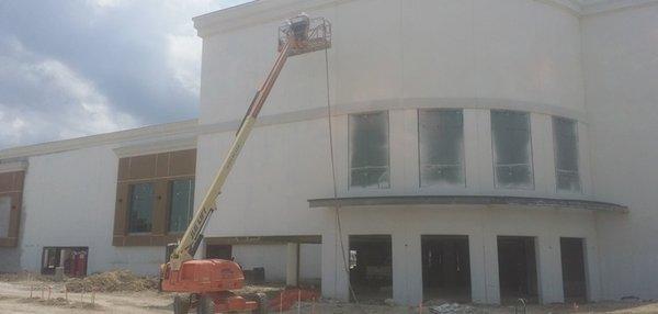 Exterior Painting Job at LA Fitness